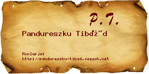 Pandureszku Tibád névjegykártya